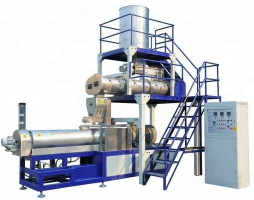 Linea di macchina per estrusori per la lavorazione di alimenti per animali domestici in acciaio inossidabile con motore Siemens opzionale