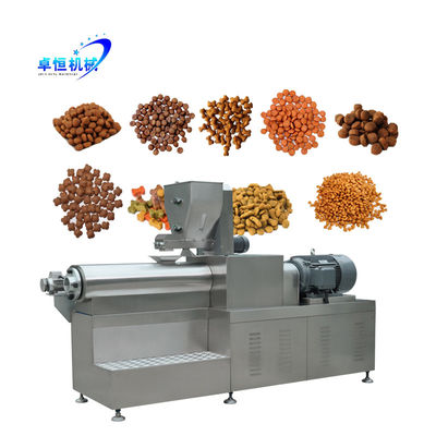 Fabbrica di alimenti per pesci galleggianti Macchina per estrusore di pellet con motore principale Siemens di Zhuoheng