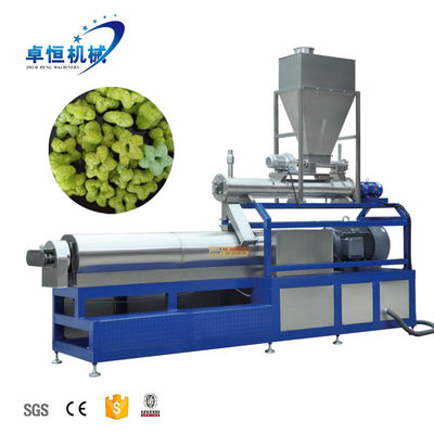 Siemens Motor Rice Corn Sticks Puff Snack Extruder Machine per una produzione conveniente