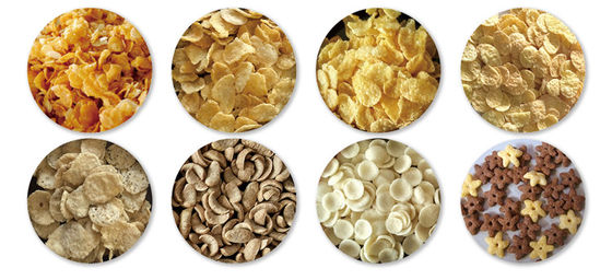 Linea di produzione alimentare di fiocchi di mais, puff snack, estrusore, macchina per la produzione di farina di grano