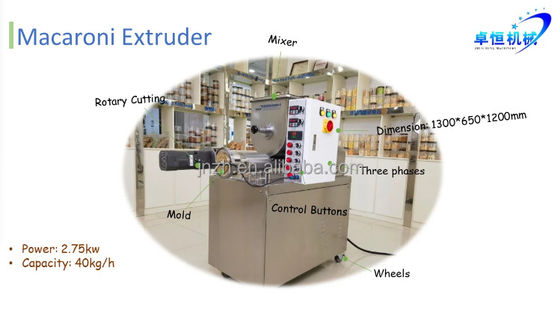 Delta Inverter Extruder di pasta automatica Macchina per pasta elettrica OEM Zhuoheng