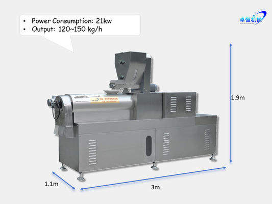 Macchina automatica di produzione di proteine di soia elettrica e a gas per l'efficienza