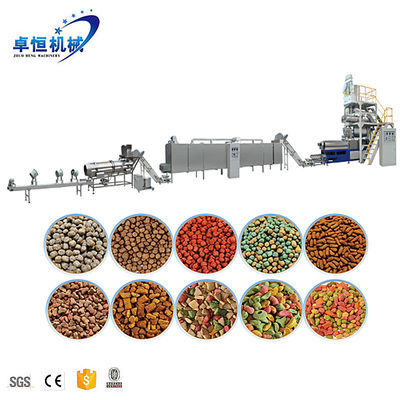 Linea di produzione di pellet per mangimi per pesci di alta qualità per alimenti per animali domestici