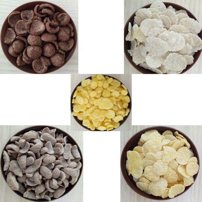Macchine per la fabbricazione di cereali da colazione a fiocchi di mais con controllo video