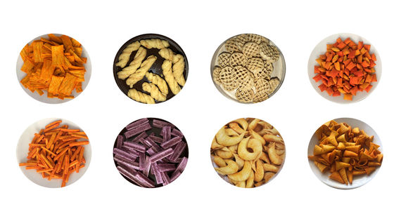 Macchina per la produzione di snack a polpa di mais certificata CE con controllo in uscita e controllo video