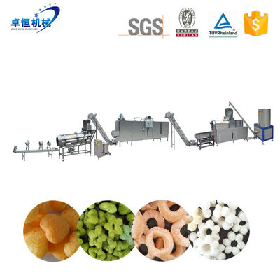 Cheese Ball Complete Production Line Panno di mais spuntini macchina con materiali