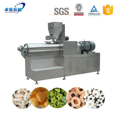 Ristorante Extruder a doppia vite Riso di miglio Mais Corn Wheat Puffed Snack Making Machine