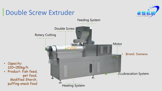 Cereali personalizzabili Farina Snacks Produzione alimentare Processing Extruder Machine per alimenti