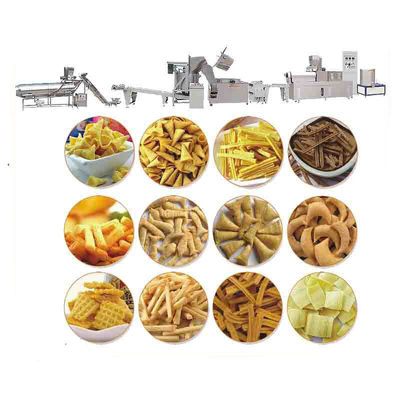 3000 KG Capacità Frittata Bugles Chips Snacks Linea di produzione per alimenti