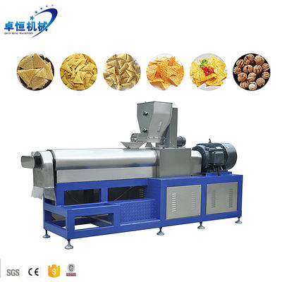 Macchina di estrussione a doppia vite di snack fritti in acciaio inossidabile per patatine di mais di tortilla Doritos
