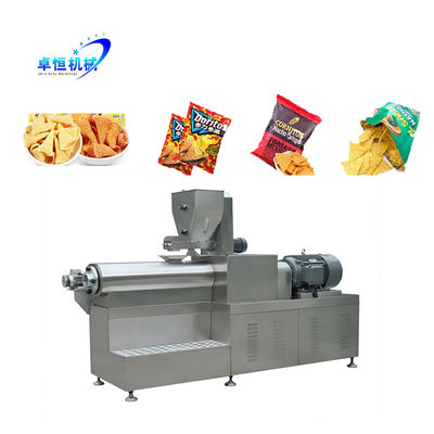 Nachos Tortilla Doritos Chips di mais fritti Snack Food Making Machine Linea di lavorazione