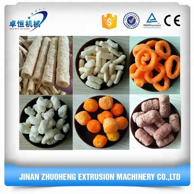 Risparmio energetico per il tempo libero snack gonfiati estrusore alimentare per la linea di produzione di gonfiamento del mais