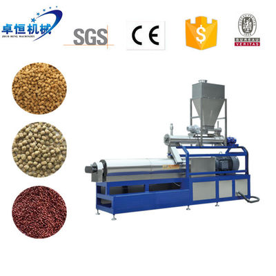 Estrussione per mangimi per animali domestici Estrusore a doppia vite per mangimi per pesci con cambio e videoispezione