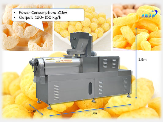 120-150 kg/h Capacità Macchina automatica per fare snack per semplificare il processo produttivo