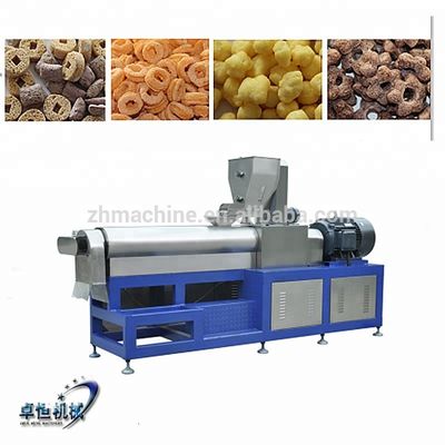 1500 KG Farina di mais Estrusione Flex Instant Puff Crunch Snack di cereali Linea di produzione alimentare