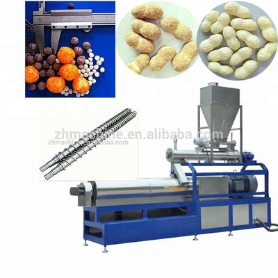 1500 KG Farina di mais Estrusione Flex Instant Puff Crunch Snack di cereali Linea di produzione alimentare
