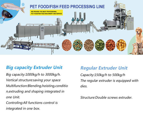 Macchina per la fabbricazione di pellet per mangimi per pesci acquatici per animali domestici galleggianti e affondanti nel cibo