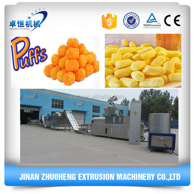 ABB Relay Powered Puffed Snacks Chips Food Making Machine Con Ispezione in uscita video