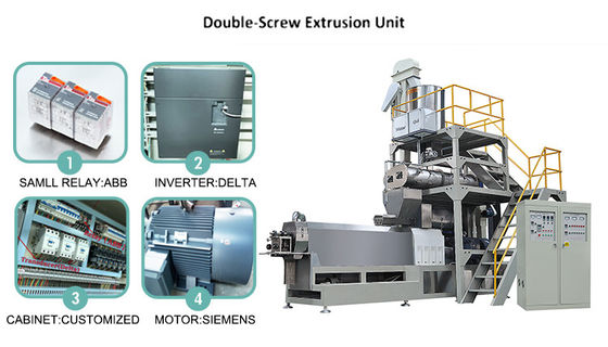 Macchine per la lavorazione dell'estrusione di materie prime per la produzione di alimenti per animali domestici secchi