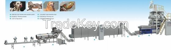 220v/380v/50Hz doppia vite per animali domestici Produrre pellet per alimenti per animali da compagnia Equipaggiamento di lavorazione di estrusori Impianto di produzione Macchina