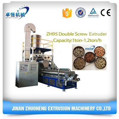 Linea di estrusione per la lavorazione di impianti di produzione di alimenti per animali domestici asciutti con estrusore bivite 220v/380v/50Hz