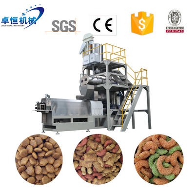 PLC controllato linea di produzione completa secca Kibble Pet Dog Cat Food Pellet Making Machine