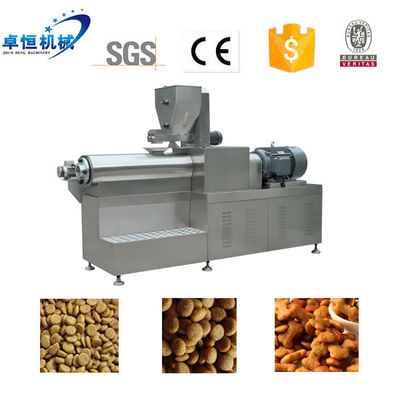 220V 380V 415V 440V Pet Food Extruder Macchina per la produzione di cibo per gatti secco con inverter Delta