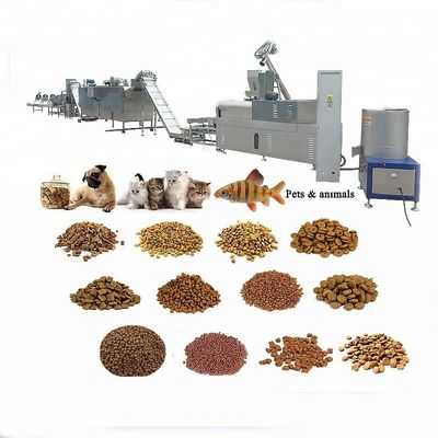Apparecchiature per impianti di trasformazione di alimenti per pesci da compagnia Macchine per pesci da compagnia Macchine per la fabbricazione di alimenti per animali da compagnia