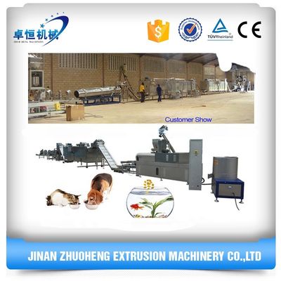 Facile utilizzo Customized Twin Screw galleggiante pesce mangime pellet Extruder Making Machine