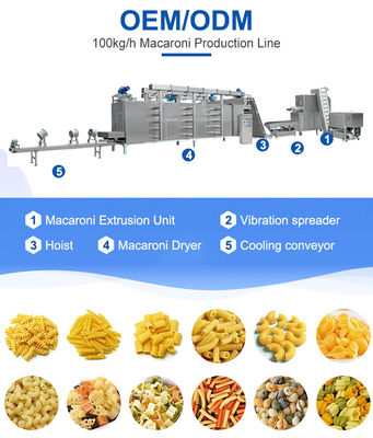 370*180*520mm Macchina per la produzione di pasta per la linea di produzione di fusilii e macaroni